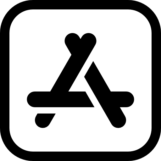 App store apple brand social network icon