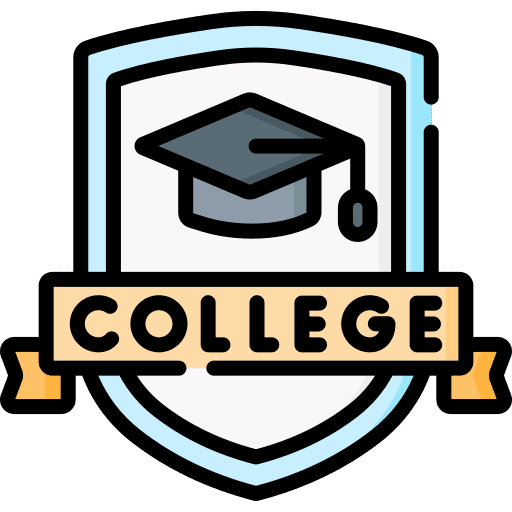 College university college graduation hat icon