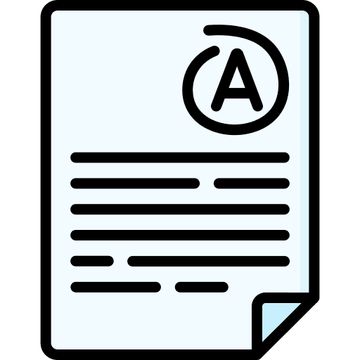 Exam qualification score education icon