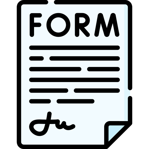 Form paper document form icon