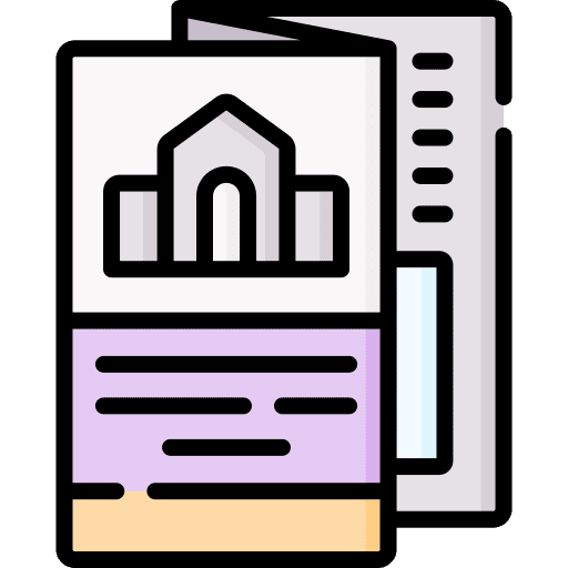 Brochure information promotion brochure icon Brochure information promotion brochure icon