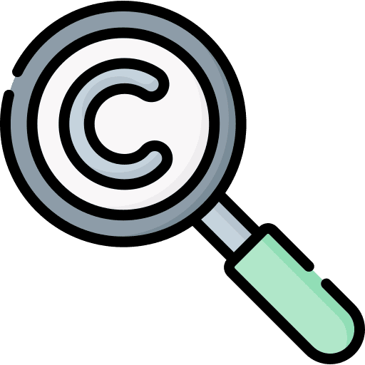 College study research loupe icon College study research loupe icon