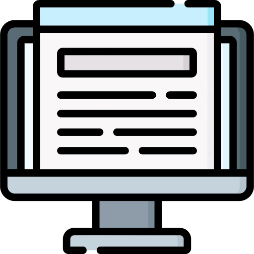 Elearning electronics monitor online learning icon Elearning electronics monitor online learning icon