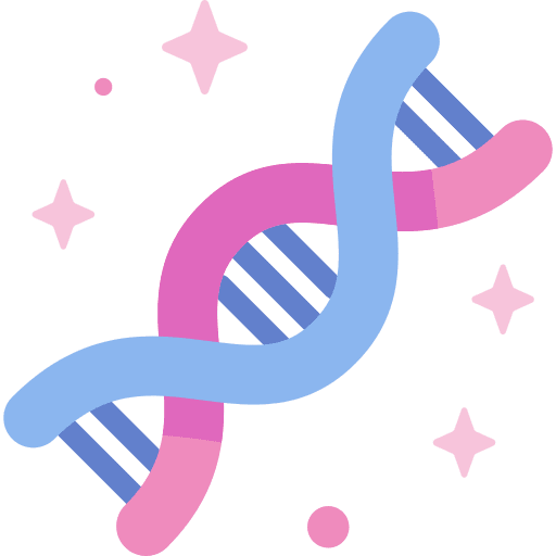Dna healthcare dna biology icon