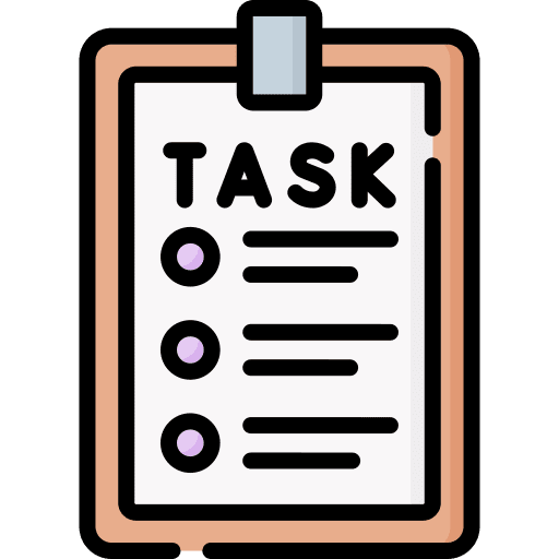 Task multiple choice education exam icon Task multiple choice education exam icon