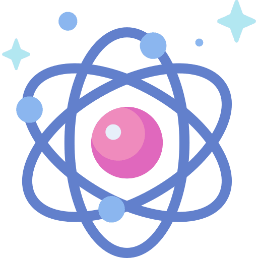 Atom atomic structure core atom icon