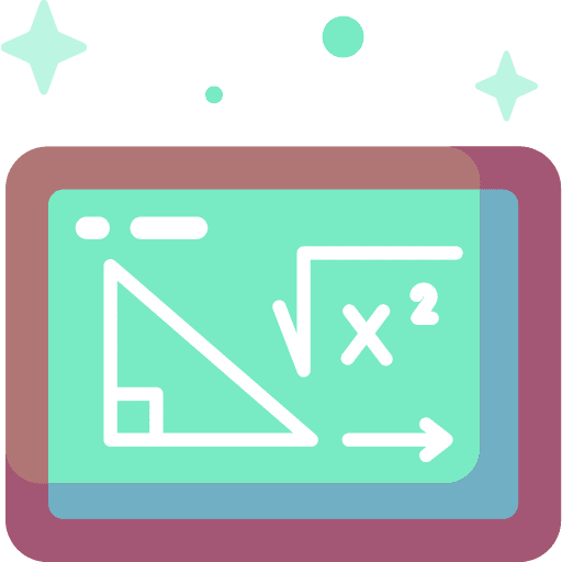 Blackboard classroom lesson mathematics icon