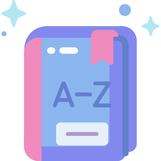 Dictionary book read study icon