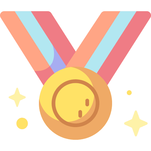 Medal prize champion sports and competition icon