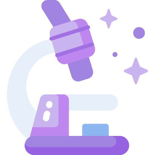 Microscope research observation investigation icon