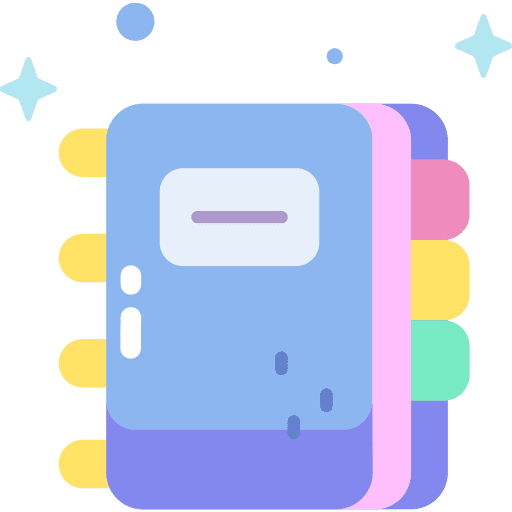Notebook education planning note icon