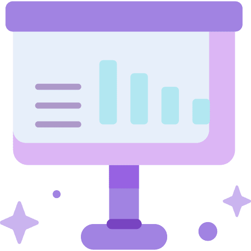 Whiteboard business and finance whiteboard analysis icon