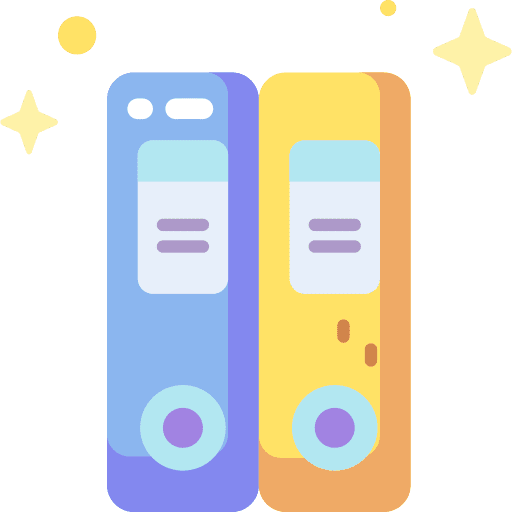 Binder education binder office material icon