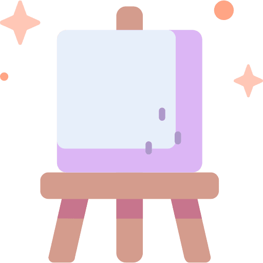 Easel easel education tool icon