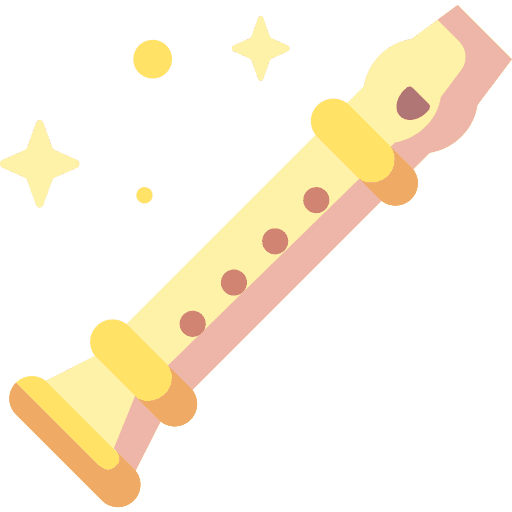 Flute orchestra musical instrument music and multimedia icon