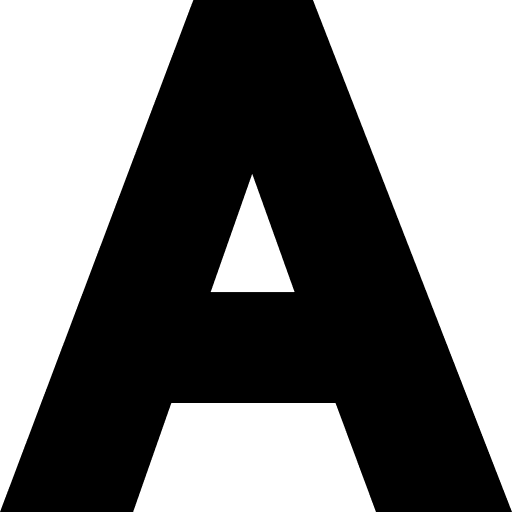 A signaling alphabet vowel icon