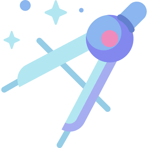 Drawing compass measure measurement education icon