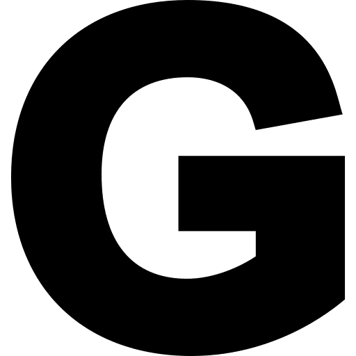G shapes and symbols letter g signaling icon
