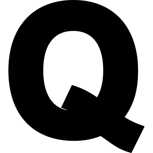 Q latin alphabet q icon Q latin alphabet q icon