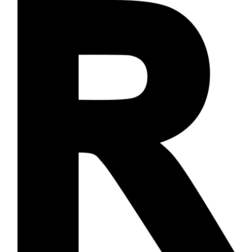 R r abecedary consonant icon R r abecedary consonant icon