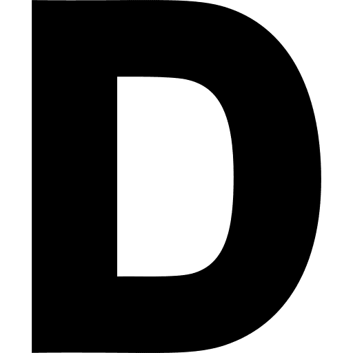 D abecedary signaling latin icon D abecedary signaling latin icon
