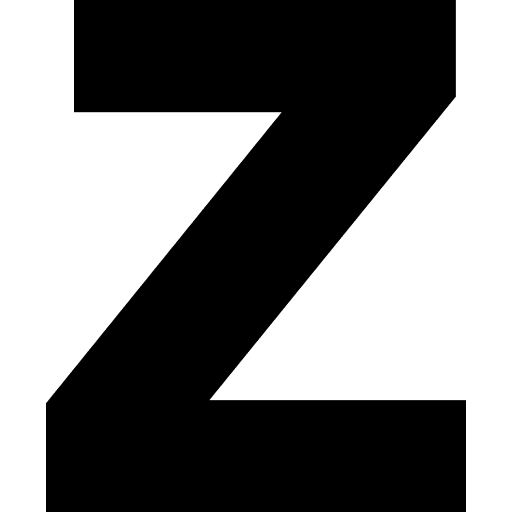 Z shapes and symbols signaling latin icon Z shapes and symbols signaling latin icon