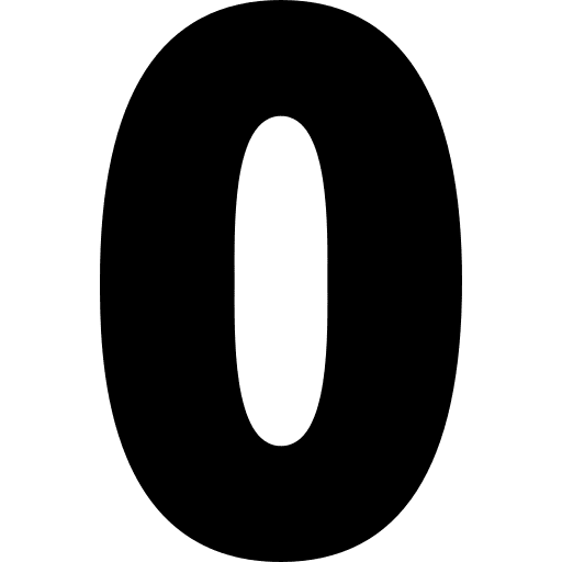 Zero zero shapes and symbols number icon Zero zero shapes and symbols number icon