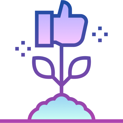 Growth social media plant growth icon Growth social media plant growth icon