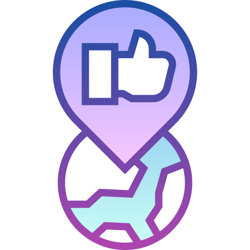 Location social media like world icon Location social media like world icon