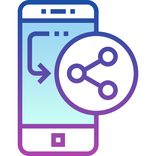 Share technology social media multimedia icon Share technology social media multimedia icon