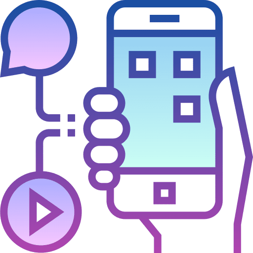 Social media video play social media icon Social media video play social media icon