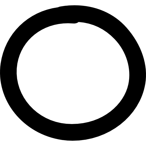 Moon hand drawn circle outline interface hand drawn icon