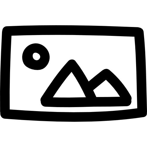 Picture of a landscape hand drawn symbol hand drawn landscapes pictures icon