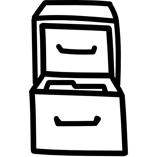 Drawers hand drawn tool outline tools and utensils outlined outline icon