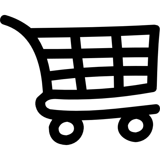 Shopping cart hand drawn tool cart commercial shopping carts icon