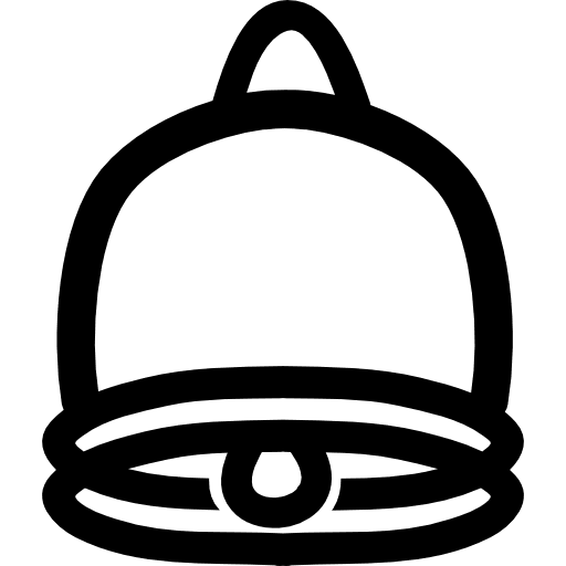Bell hand drawn interface symbol outline sound alarm icon