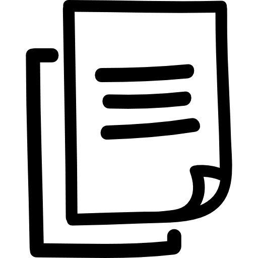 Pages hand drawn interface symbol pages outlined symbol icon