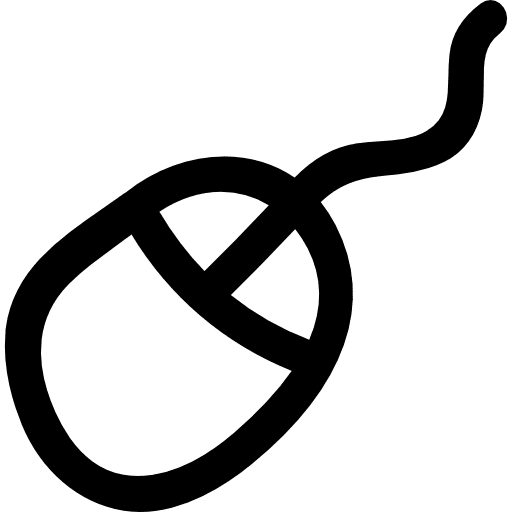 Mouse hand drawn tool mouses mouse tools and utensils icon