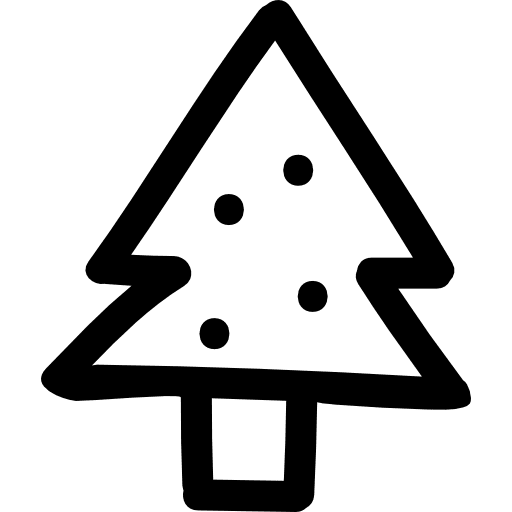 Pine hand drawn tree outline pines tree hand drawn icon