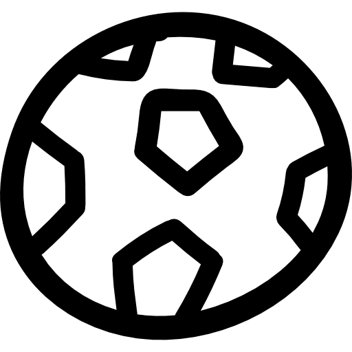 Soccer ball hand drawn outline sport outline hand drawn icon