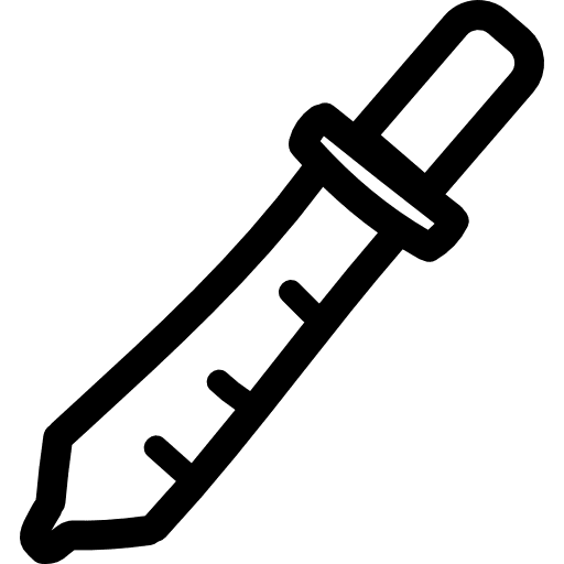 Dropper hand drawn outline tool dropper hand drawn icon