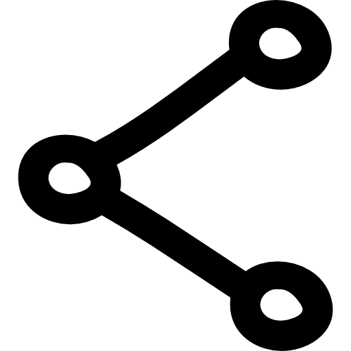 Share hand drawn symbol share sign sharing icon