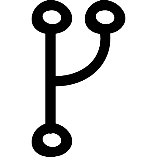 Usb hand drawn symbol signs usb port icon