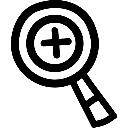 Increase zoom hand drawn symbol interface zoom hand drawn icon