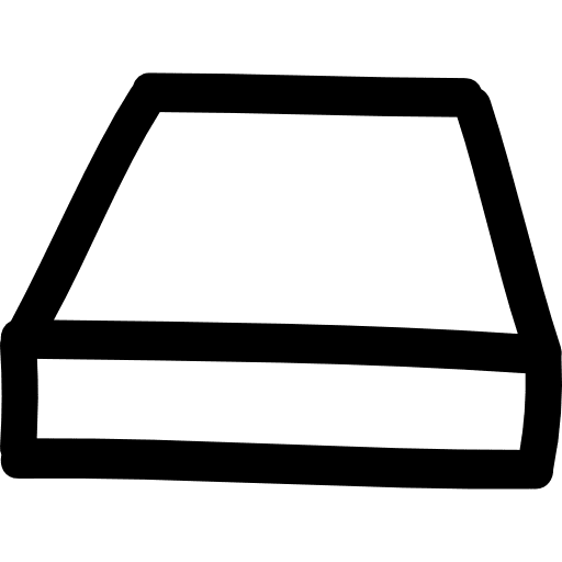 Hdd hand drawn symbol outline rectangular symbols symbol icon