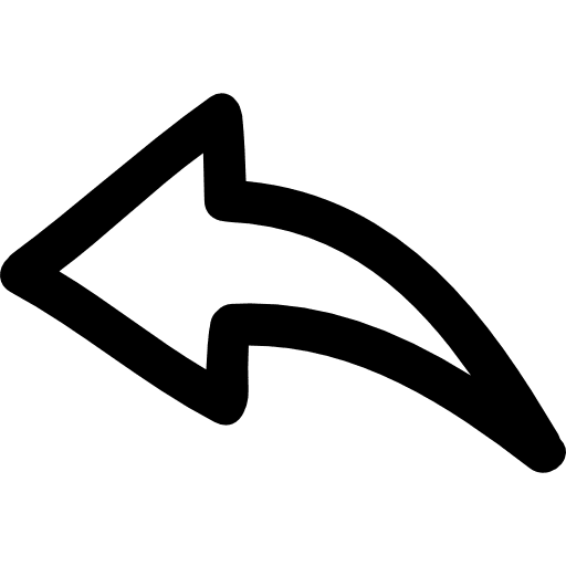 Back hand drawn arrow outline arrows arrow back icon