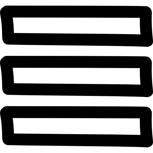 Menu hand drawn lines outlines menus interface design icon