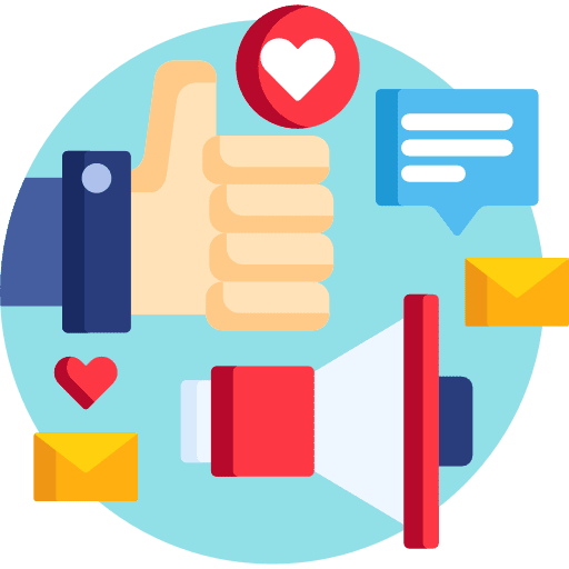 Digital campaign digital marketing seo and web ad icon