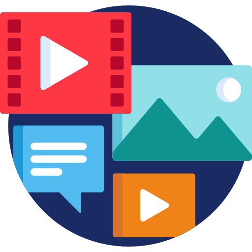 Digital campaign video player market videos icon Digital campaign video player market videos icon