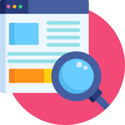 Seo zoom search vr glass icon